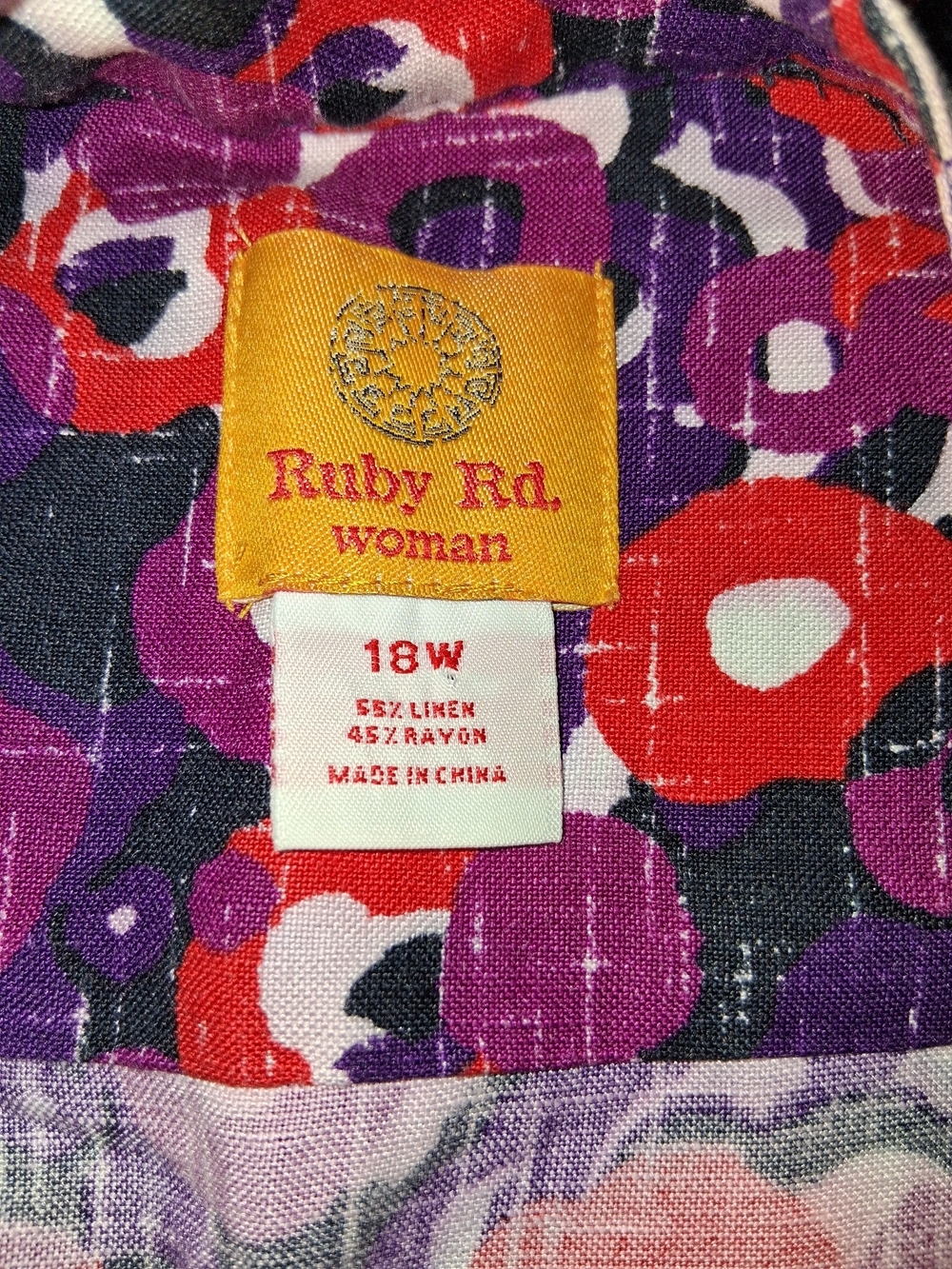 Ruby Rd. Woman Floral Button-Up Jacket Size 18W - Picture 2 of 6